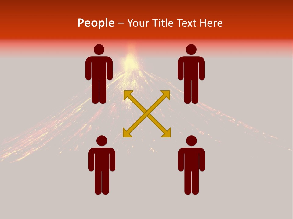 Lava Fire Volcano PowerPoint Template