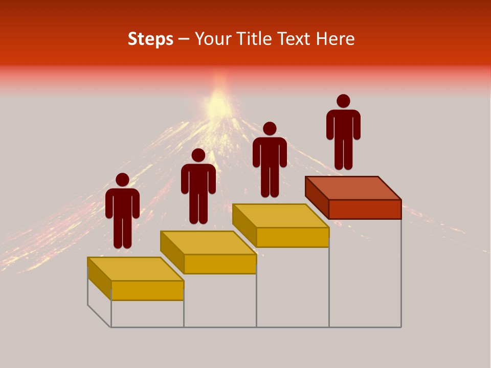 Lava Fire Volcano PowerPoint Template