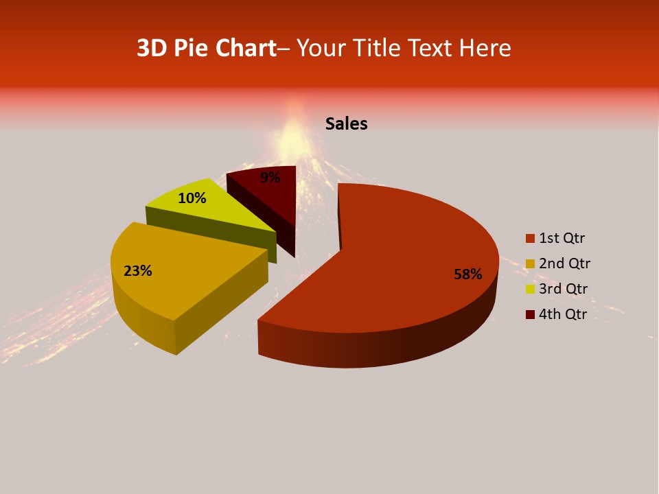Lava Fire Volcano PowerPoint Template
