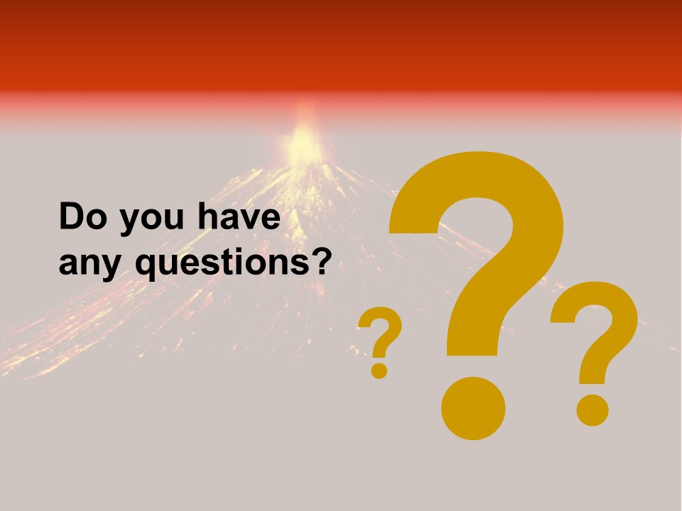 Lava Fire Volcano PowerPoint Template