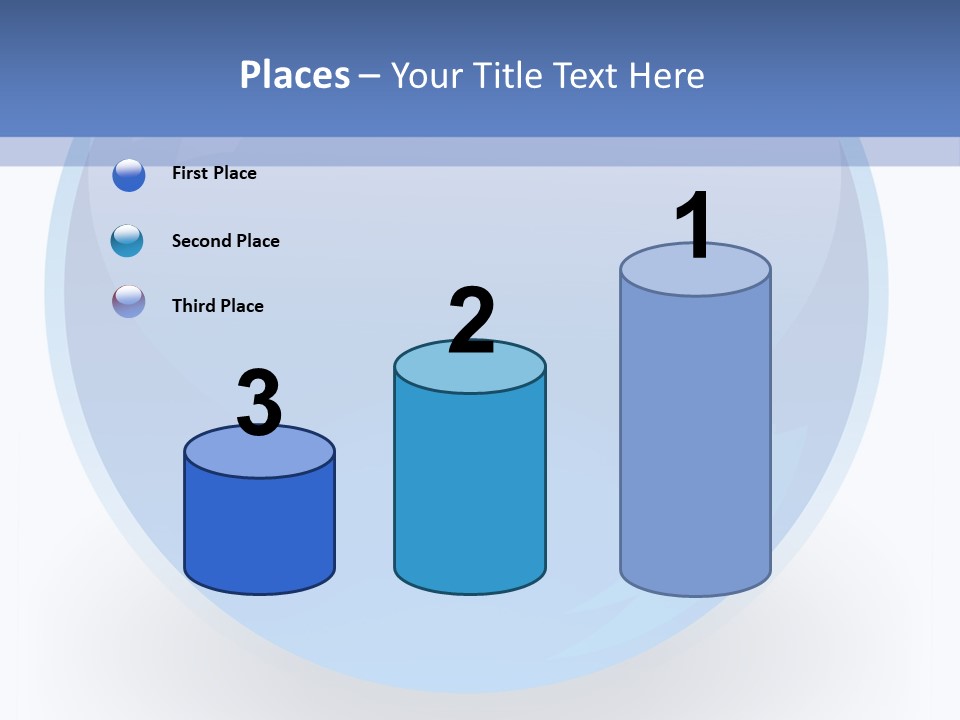 Eye Blue Menu PowerPoint Template