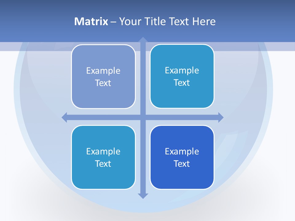 Eye Blue Menu PowerPoint Template