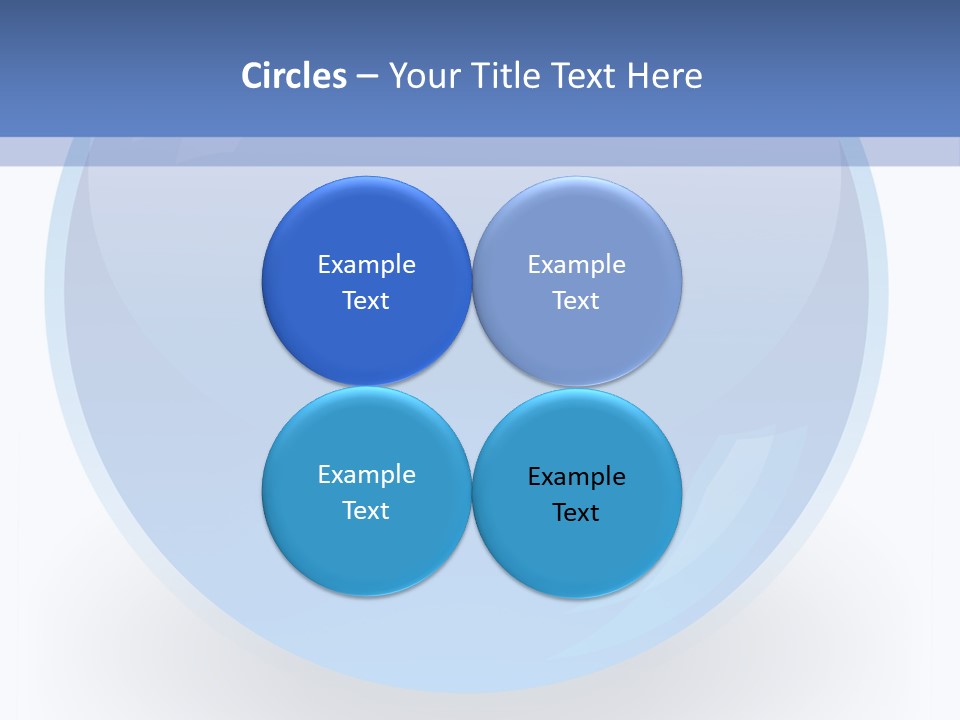 Eye Blue Menu PowerPoint Template