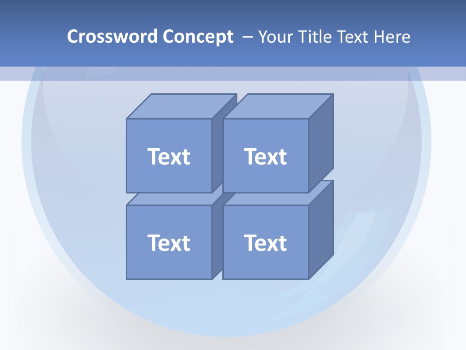 Eye Blue Menu PowerPoint Template