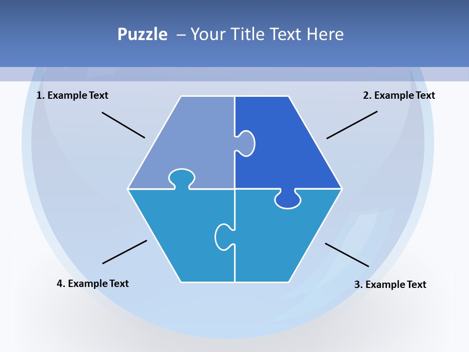 Eye Blue Menu PowerPoint Template