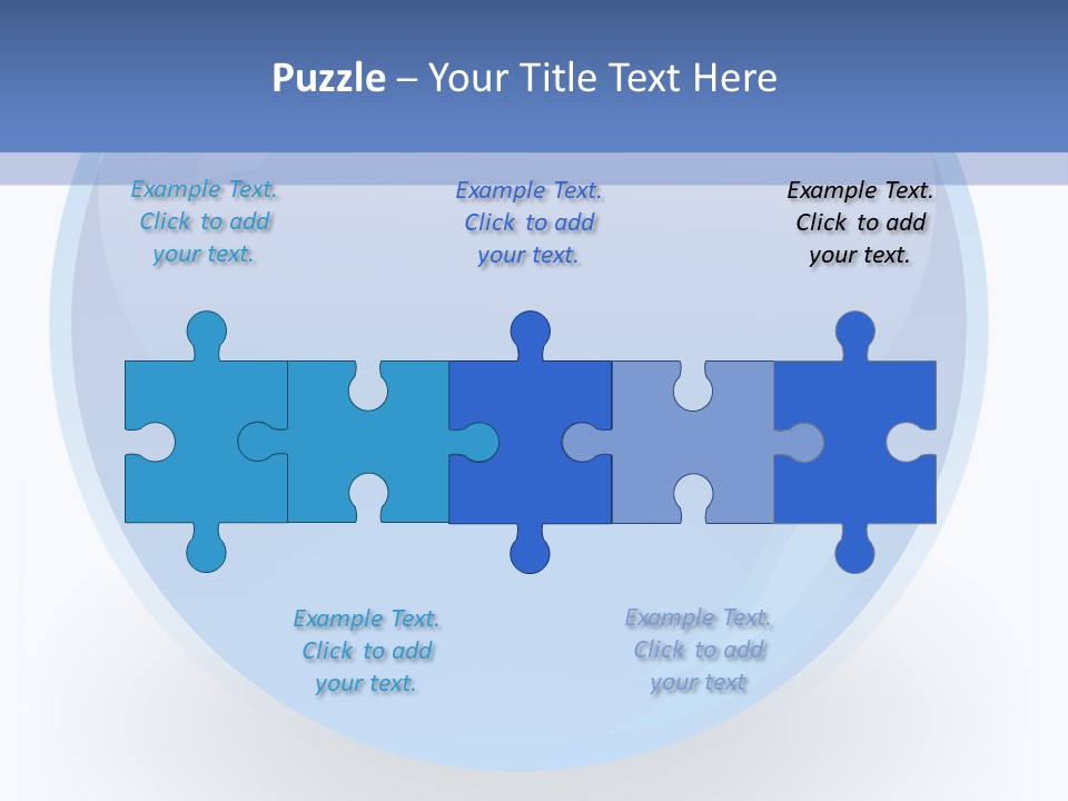 Eye Blue Menu PowerPoint Template