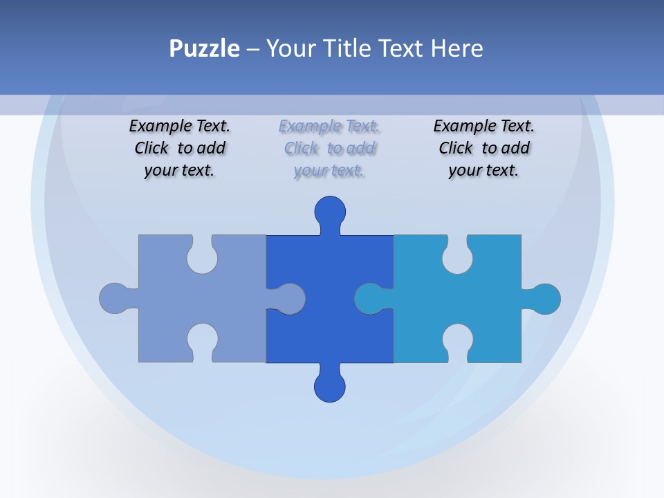 Eye Blue Menu PowerPoint Template