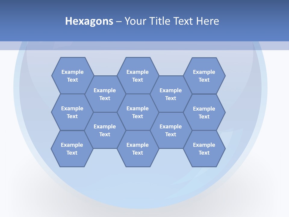 Eye Blue Menu PowerPoint Template