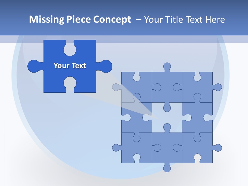 Eye Blue Menu PowerPoint Template