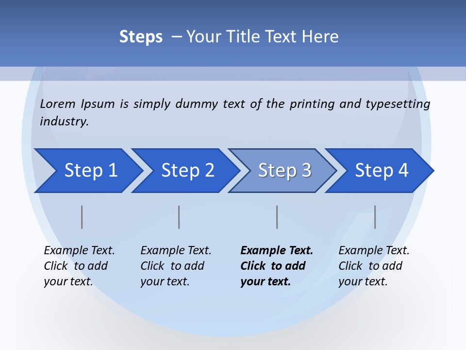 Eye Blue Menu PowerPoint Template
