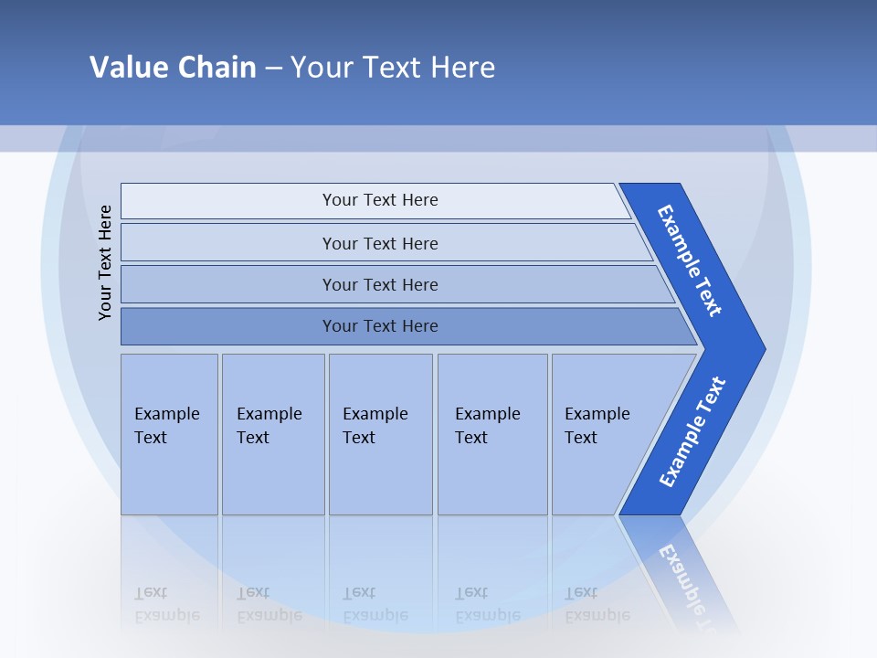 Eye Blue Menu PowerPoint Template