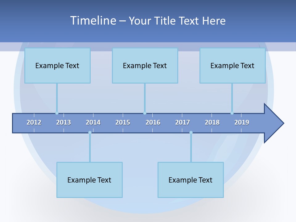 Eye Blue Menu PowerPoint Template