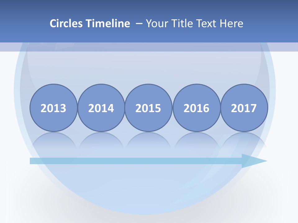 Eye Blue Menu PowerPoint Template