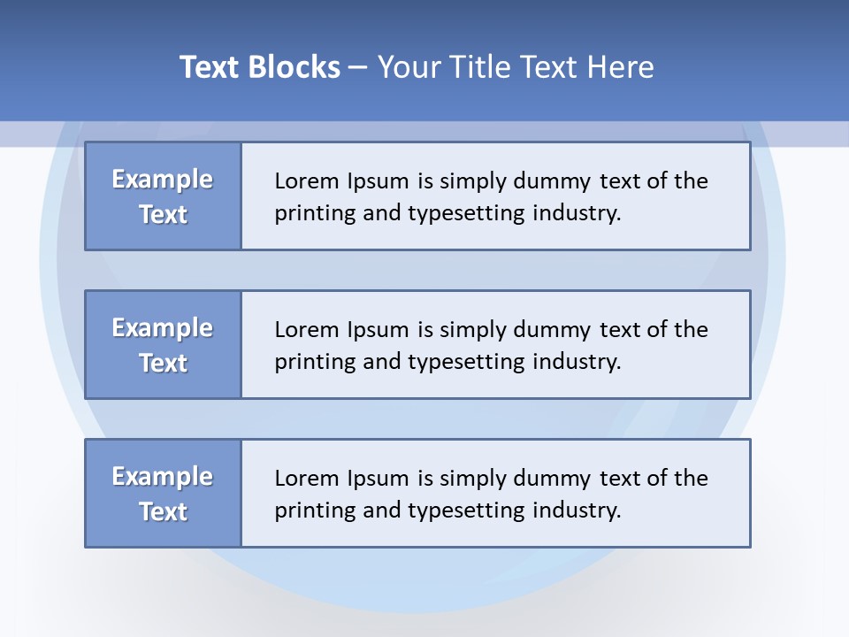 Eye Blue Menu PowerPoint Template