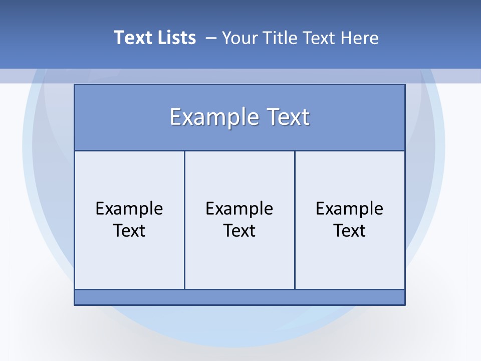 Eye Blue Menu PowerPoint Template