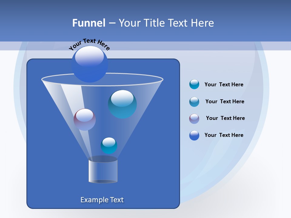 Eye Blue Menu PowerPoint Template