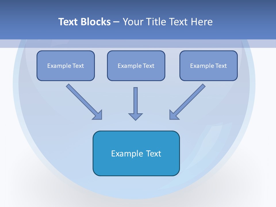 Eye Blue Menu PowerPoint Template
