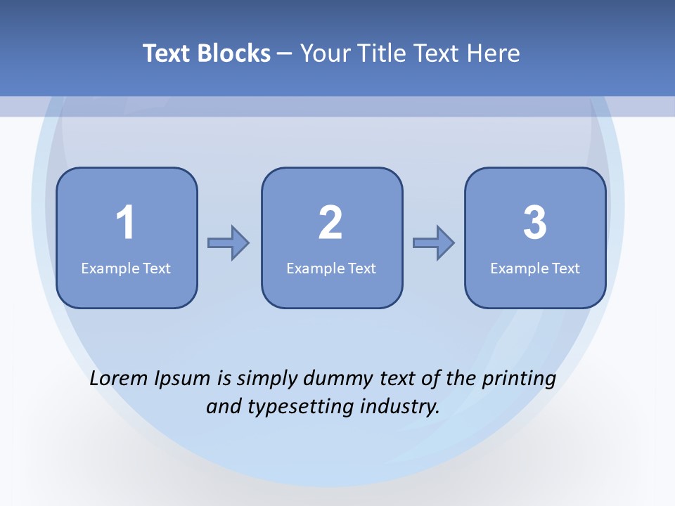 Eye Blue Menu PowerPoint Template