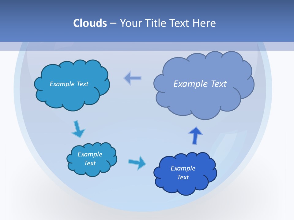 Eye Blue Menu PowerPoint Template