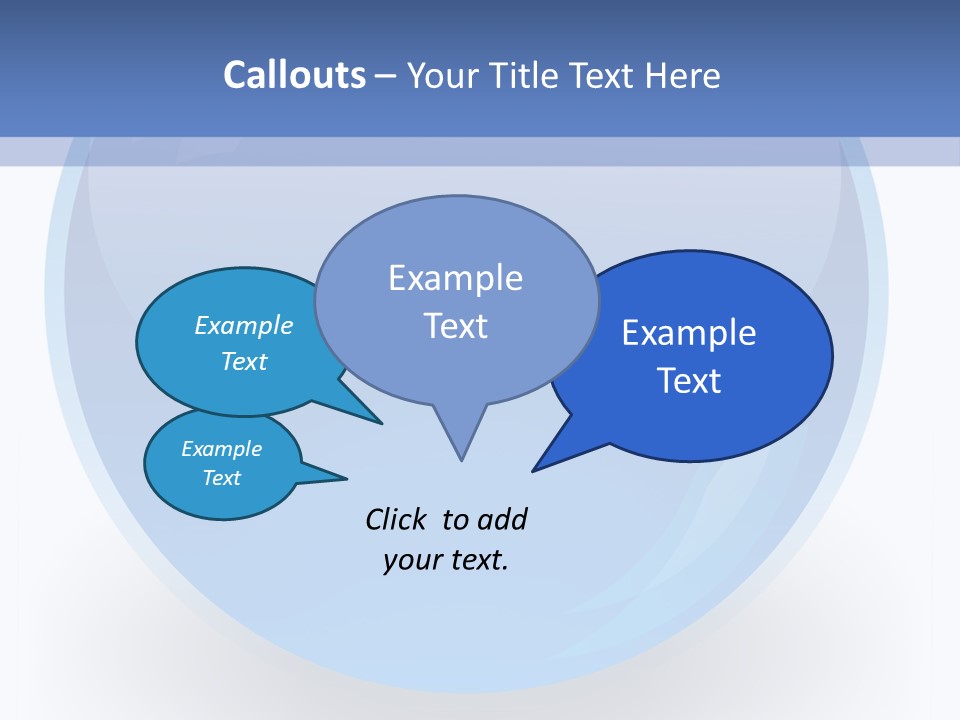 Eye Blue Menu PowerPoint Template