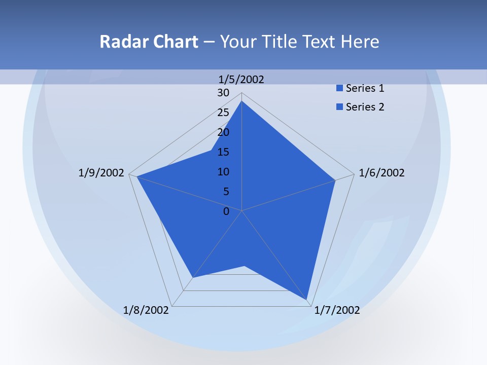 Eye Blue Menu PowerPoint Template
