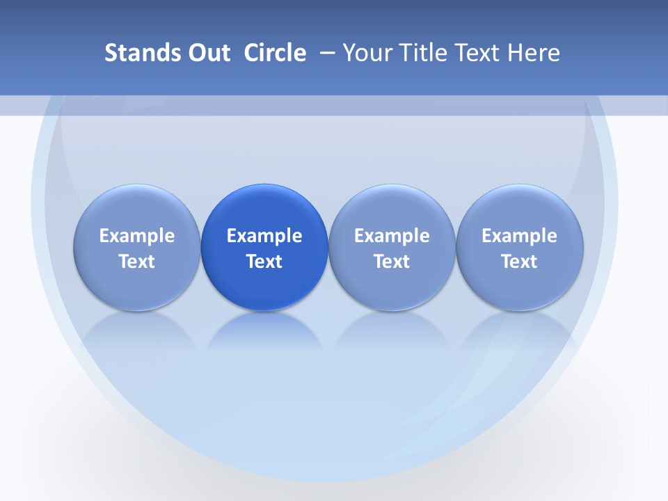 Eye Blue Menu PowerPoint Template