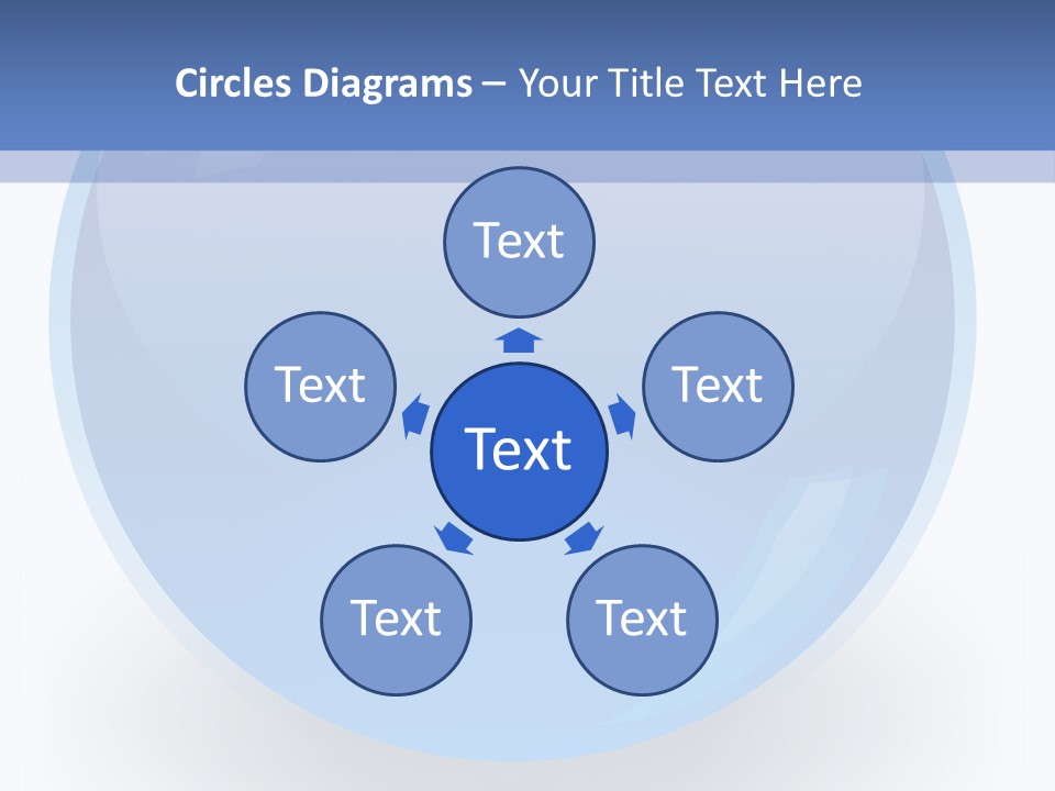 Eye Blue Menu PowerPoint Template