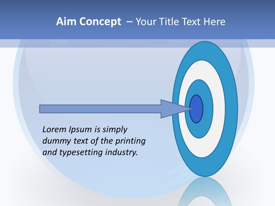 Eye Blue Menu PowerPoint Template