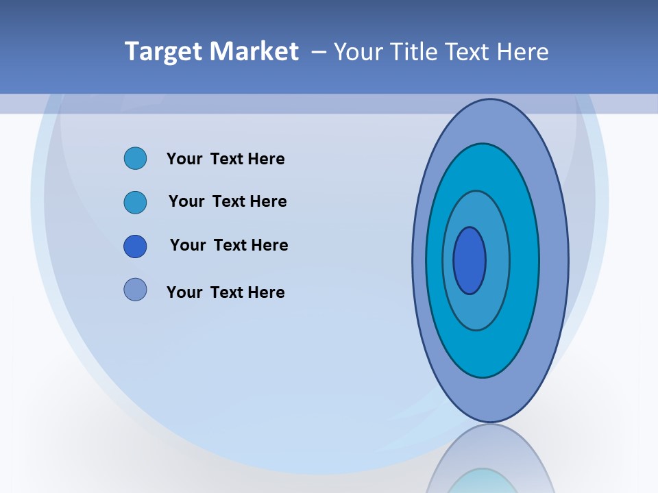 Eye Blue Menu PowerPoint Template