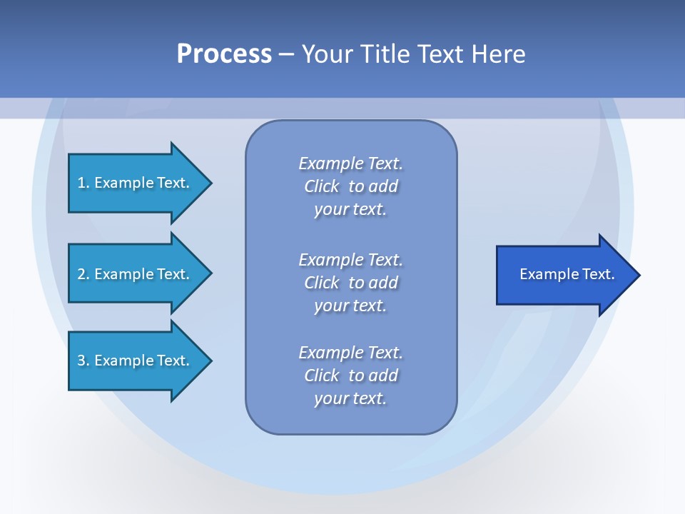 Eye Blue Menu PowerPoint Template