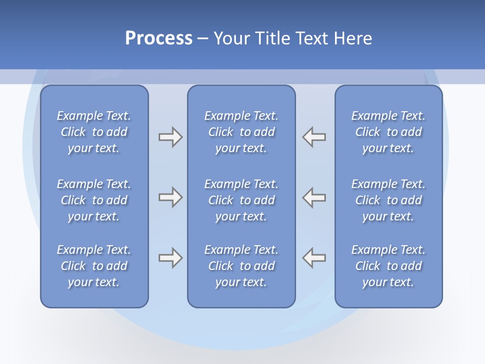 Eye Blue Menu PowerPoint Template