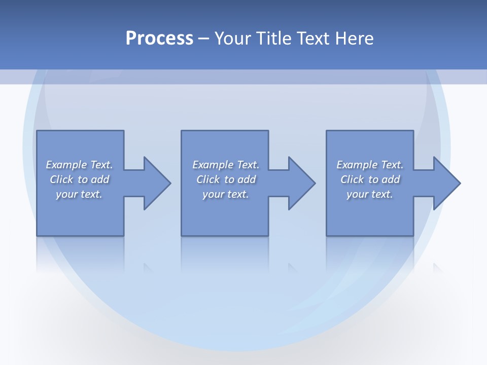 Eye Blue Menu PowerPoint Template