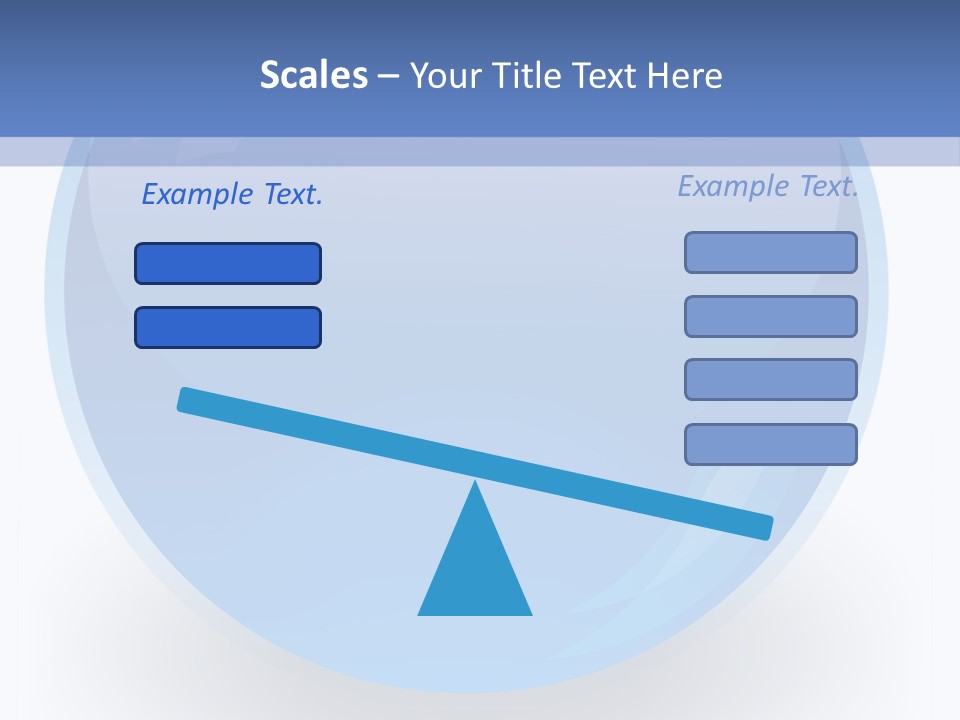 Eye Blue Menu PowerPoint Template