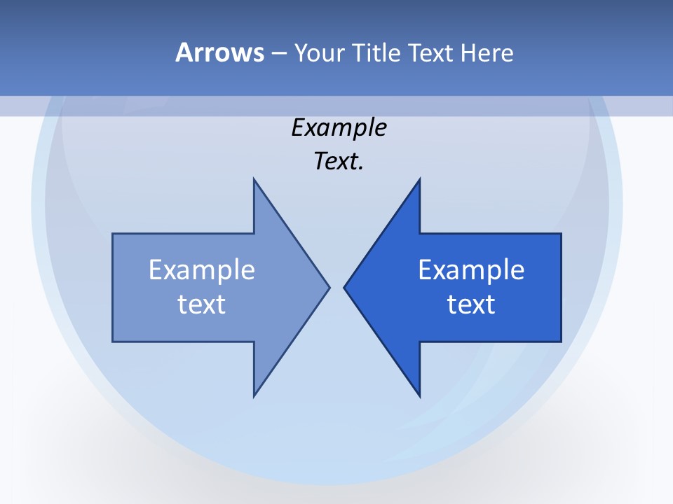 Eye Blue Menu PowerPoint Template