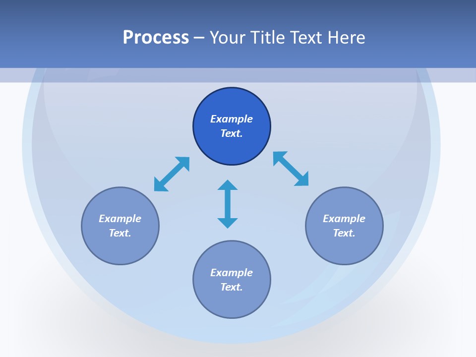 Eye Blue Menu PowerPoint Template