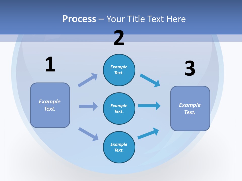 Eye Blue Menu PowerPoint Template