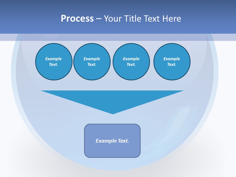 Eye Blue Menu PowerPoint Template