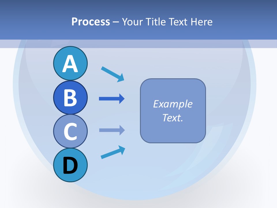 Eye Blue Menu PowerPoint Template