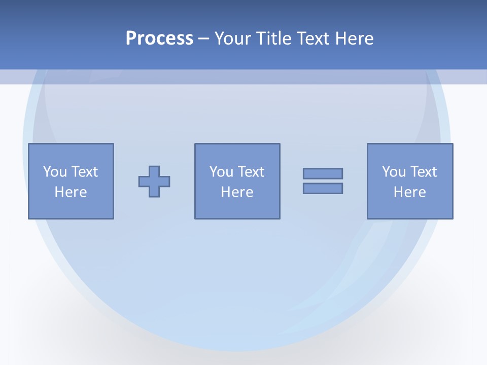 Eye Blue Menu PowerPoint Template