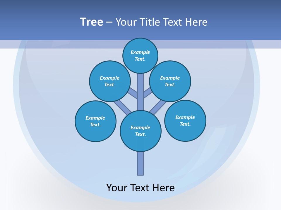 Eye Blue Menu PowerPoint Template