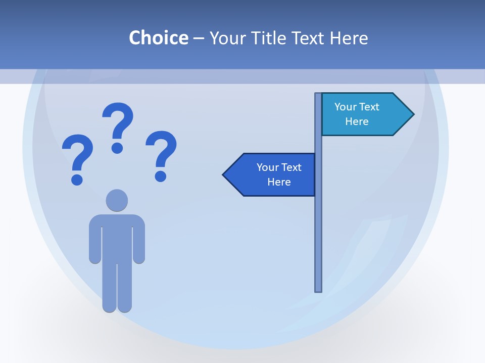 Eye Blue Menu PowerPoint Template