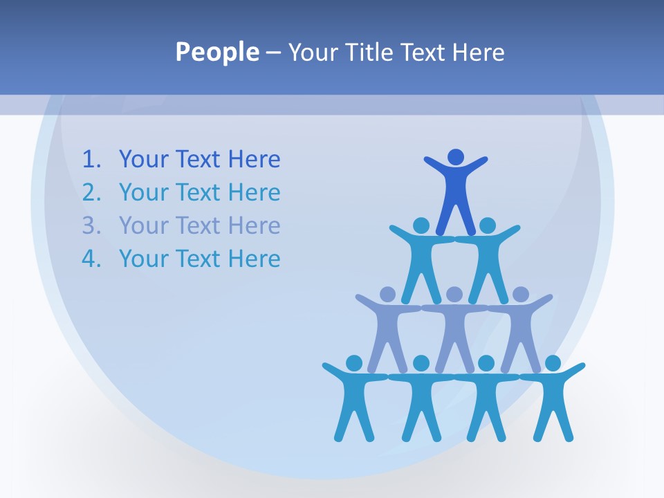 Eye Blue Menu PowerPoint Template