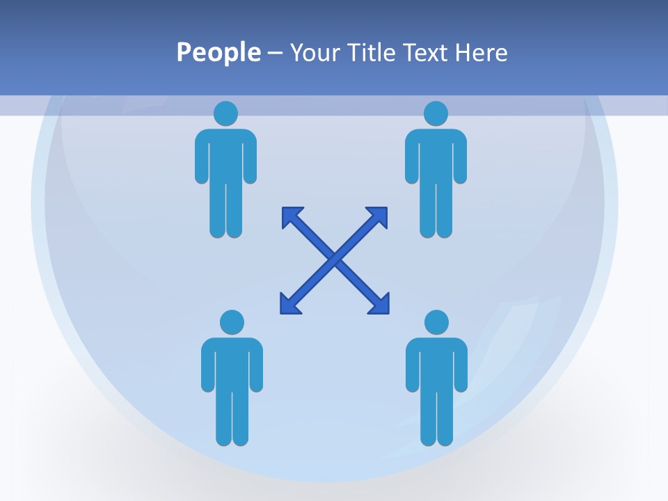 Eye Blue Menu PowerPoint Template