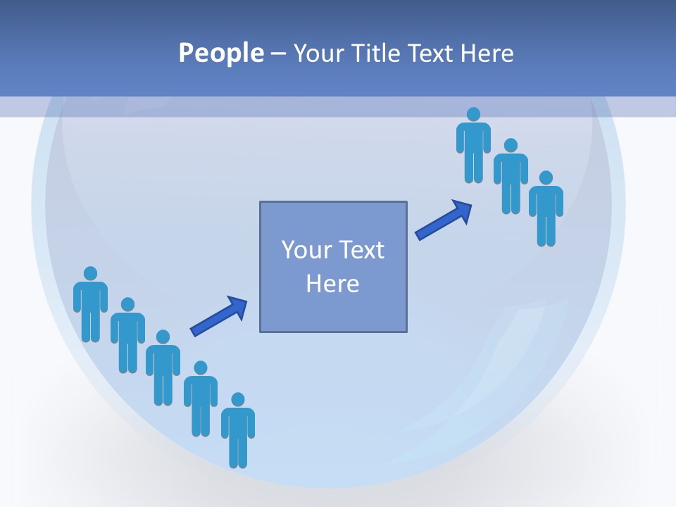 Eye Blue Menu PowerPoint Template
