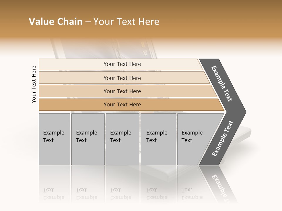 Secure Laptop White PowerPoint Template