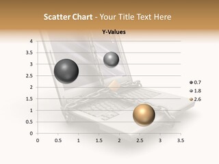 Secure Laptop White PowerPoint Template