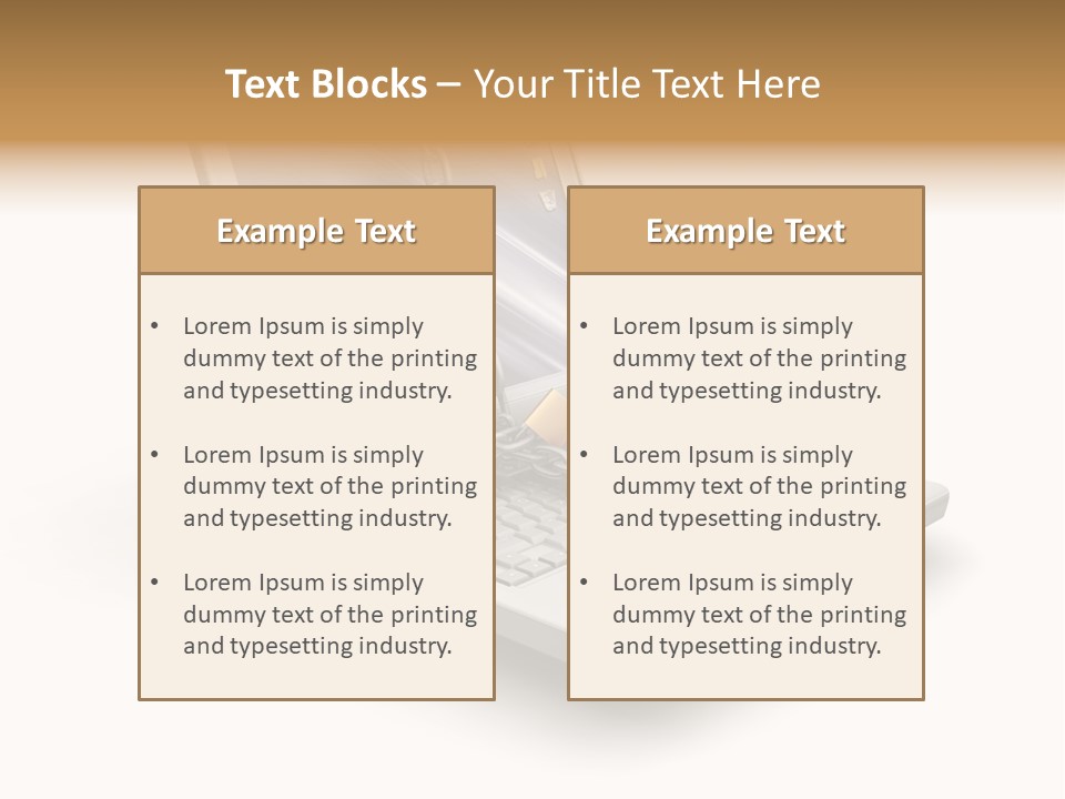 Secure Laptop White PowerPoint Template