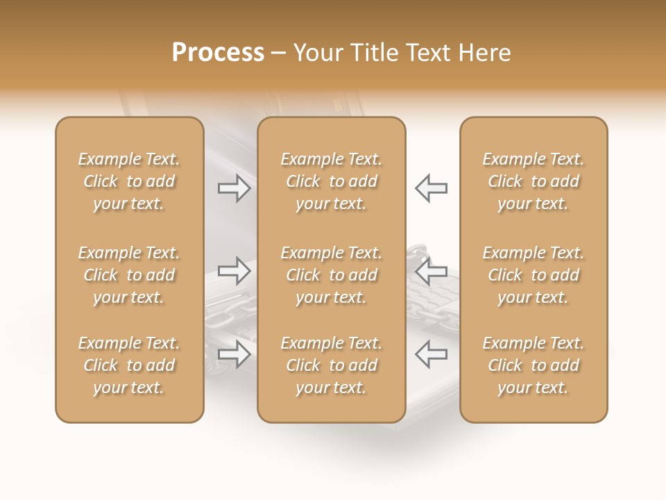 Secure Laptop White PowerPoint Template