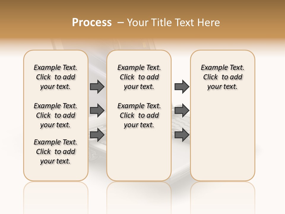 Secure Laptop White PowerPoint Template