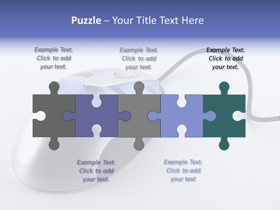 Parallel Compact Blue PowerPoint Template